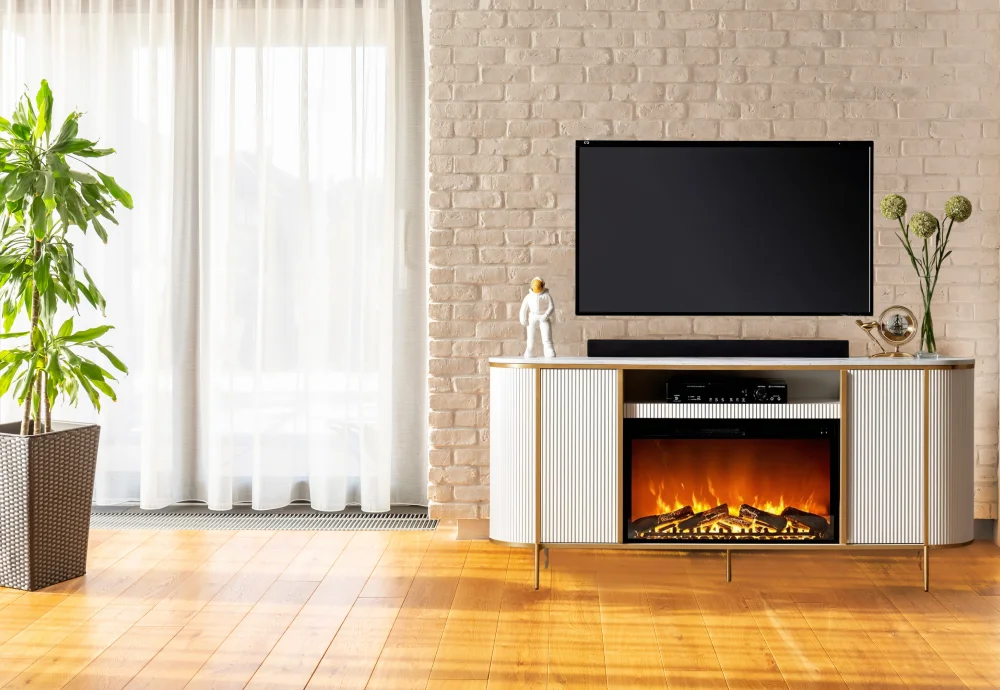 electric fireplace with remote control