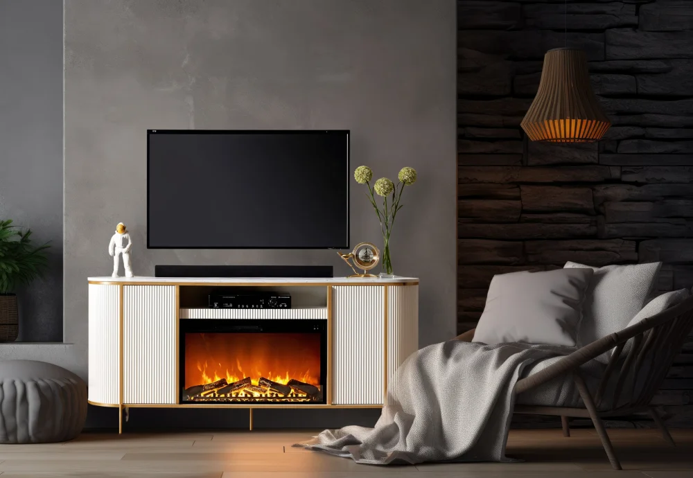 electrical fireplace tv stand