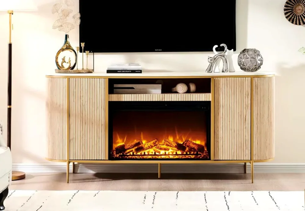 electric fireplace with remote control